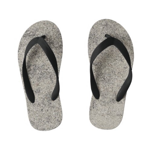 Texture Concrete Cement Kids Flip Flops