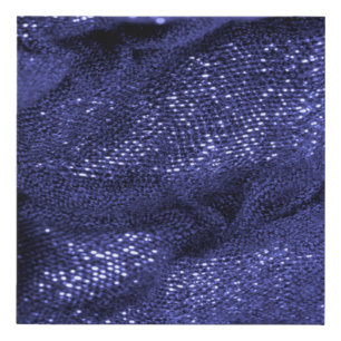 Texture. Dark blue fabric. Decorative background f Faux Canvas Print