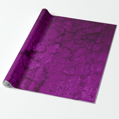 Texture Dark Fuchsia Pink Vintage Antique Grunge Wrapping Paper