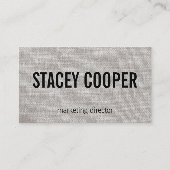 Texture / Fabric Business Card (Front)