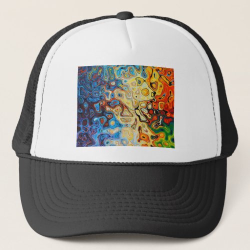 texture fractal art v10 trucker hat