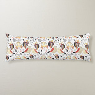 Texture funny owl body pillow