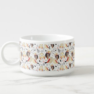 Texture funny owl bowl
