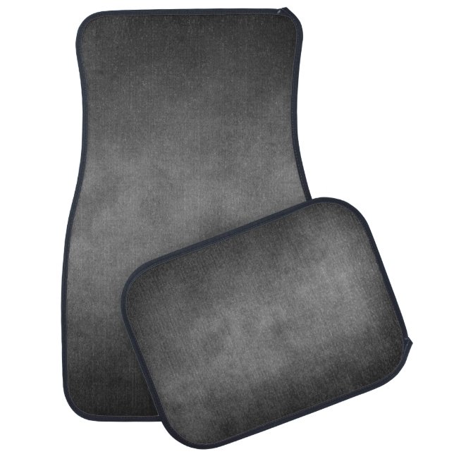 Texture gray grey overlay car floor mat (Set)