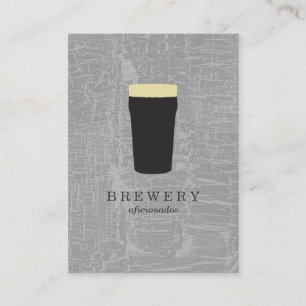 Texture Gray with Beer Glass Business Card