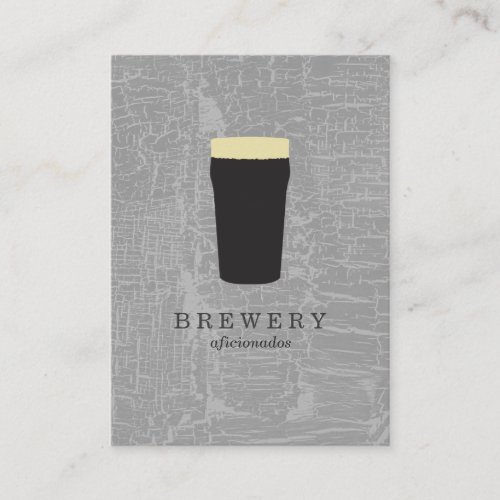 Texture Gray with Beer Glass Business Card