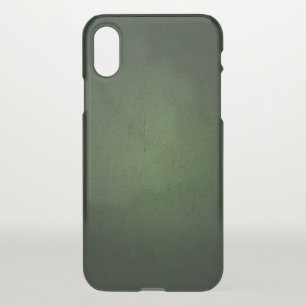 Texture-green-circle-gradient-dark iPhone XS Case