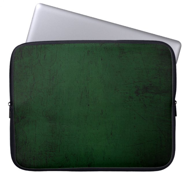 Texture green dark wallpaper laptop sleeve (Front)