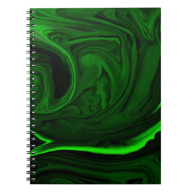 texture green malachite notebook (Front)