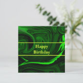 texture green malachite stone ,personalized (Standing Front)