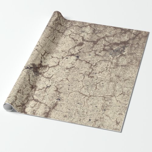Texture Grunge Light Beige Rustic Vintage Antique Wrapping Paper