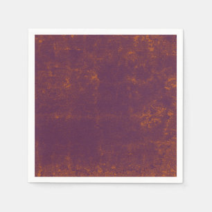 Texture Grunge Purple Orange Rustic Vintage Napkins