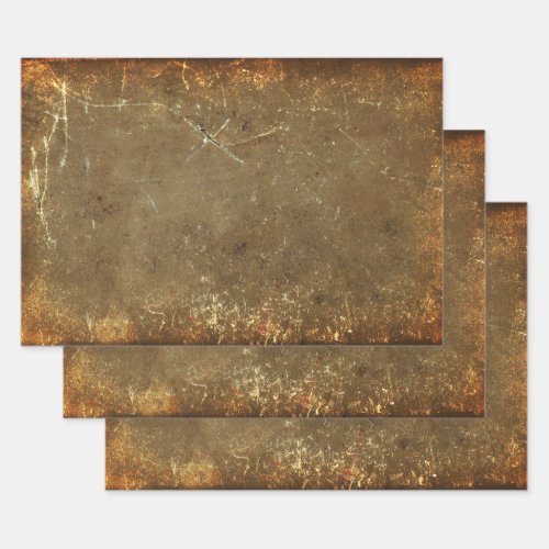 Texture Grunge Rustic Brown Beige Old Vintage Wrapping Paper Sheets