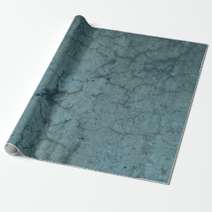 Texture Grunge Teal Blue Vintage Decoupage Wrapping Paper