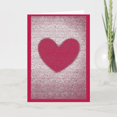 Texture Heart Card Anti Valentine