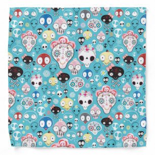 Texture laughing skull bandana