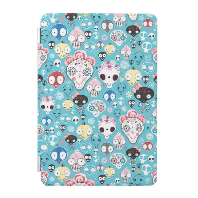 Texture laughing skull iPad mini cover (Front)