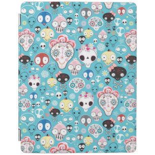 Texture laughing skull iPad smart cover