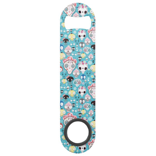 Texture laughing skull speed bottle opener (Front)