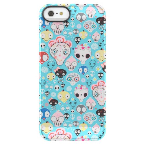 Texture laughing skull permafrost iPhone SE55s case