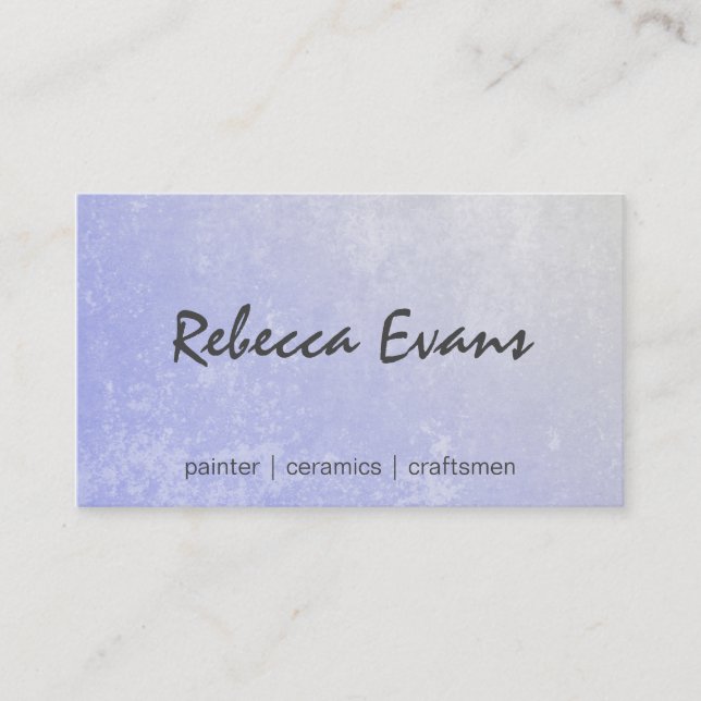 Texture | Light Purple Business Card (Front)