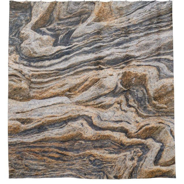 Texture marble abstract pattern shower curtain (Front)