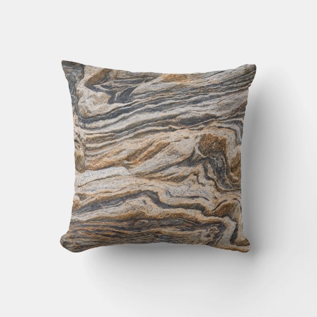 Texture marble abstract pattern throw pillow (Front)