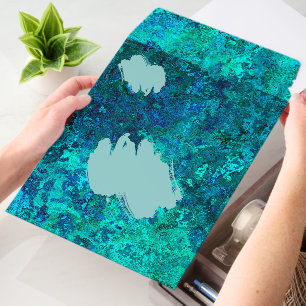 Texture marble stone blue and turquoise natural envelope mailers