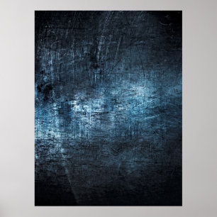 Texture metal gray blue background poster