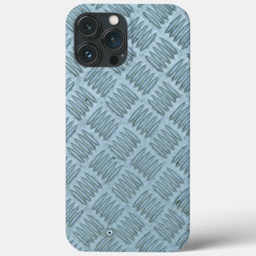 Texture metal hard floor industrial pattern steel  iPhone 13 pro max case
