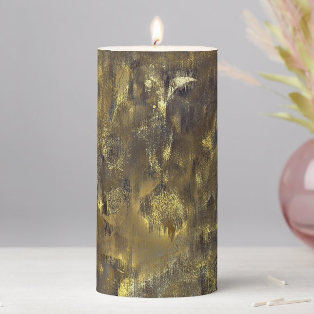 Texture mix of rough stains and dirty and 'rain' pillar candle (In Situ)