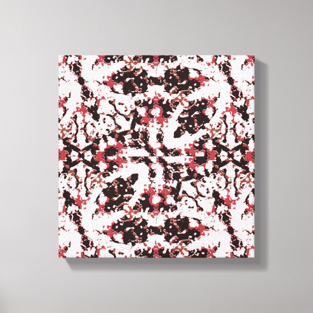 Texture Mosaic Abstract Design Canvas Print (Front)