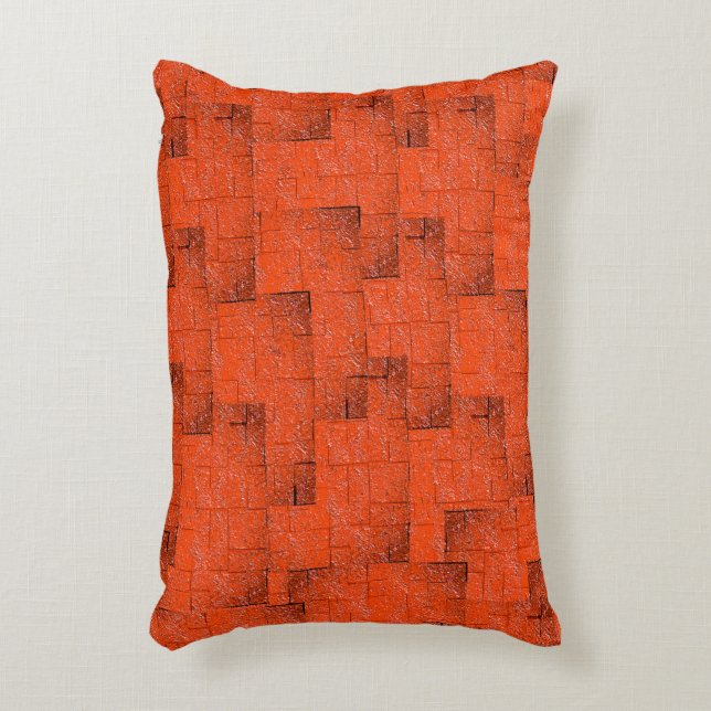 Texture mosaic that looks like a wall of bricks accent pillow (Front(Vertical))