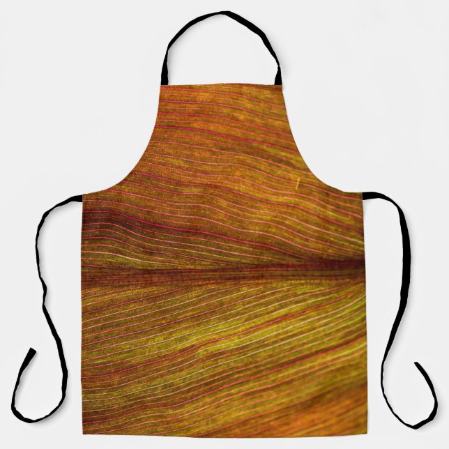 Texture nature leaf botany macro apron (Front)