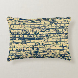 Texture of a brick wall. Elegant wallpaper design. Accent Pillow