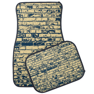 Texture of a brick wall. Elegant wallpaper design. Car Floor Mat