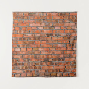 Texture of an old brick wall closeupaged,architect tapestry