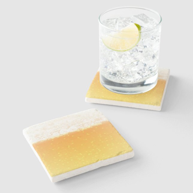Texture of Beer Stone Coaster (Side)