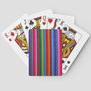 Texture Of Mexican Fabric Poker Cards