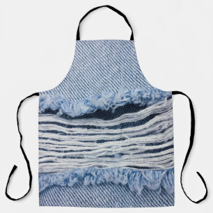 Texture of natural linen fabric apron