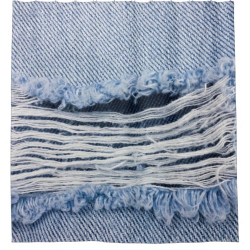 Texture of natural linen fabric  shower curtain