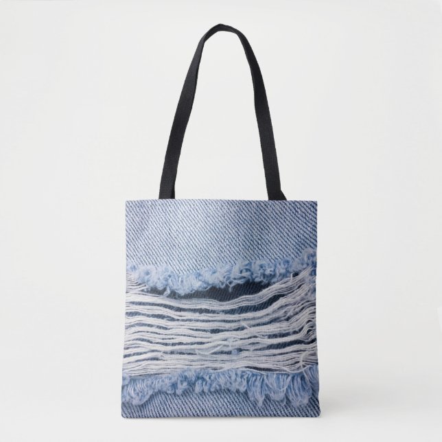 Texture of natural linen fabric  tote bag (Front)