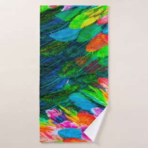 texture of silk fabric. background. colorful fairy bath towel