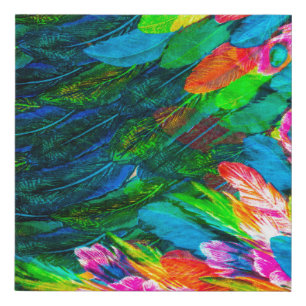 texture of silk fabric. background. colorful fairy faux canvas print