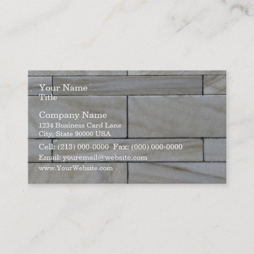 Texture Of Stacked Stone Wall Tile Business Card