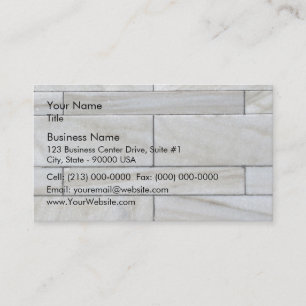 Texture Of Stacked Stone Wall Tile Business Card