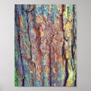 Texture of Tree Bark Photo Poster