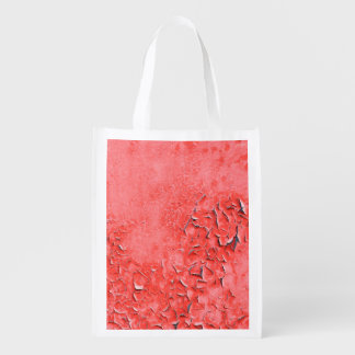 Texture of vintage rust painted iron wall backgrou grocery bag