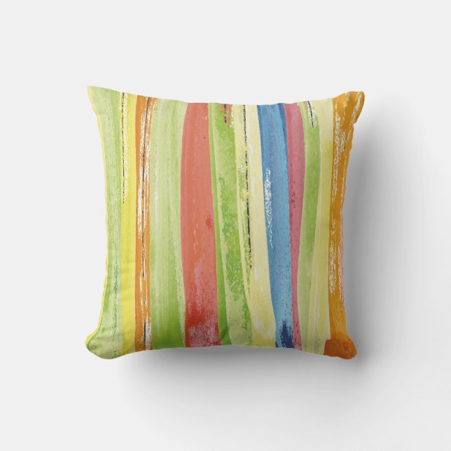 texture pattern brush throw pillow (Front)