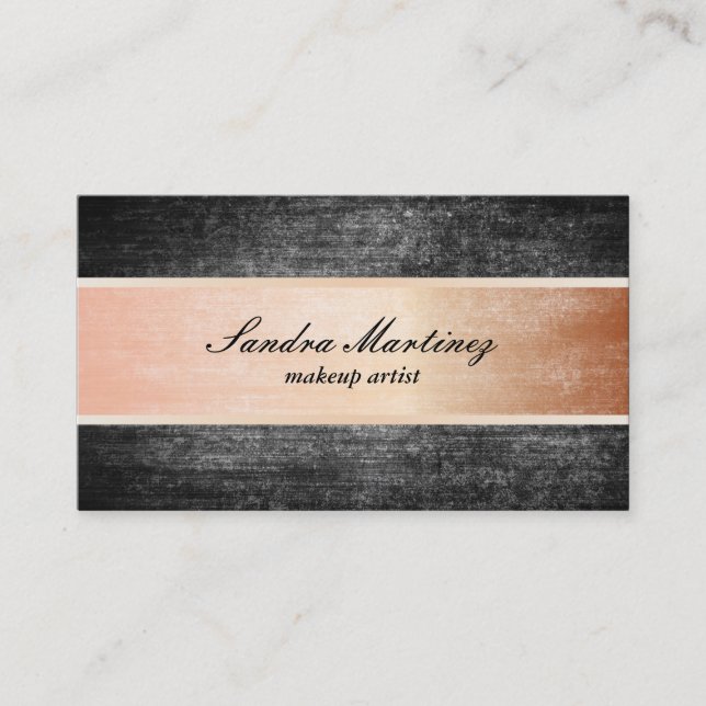 Texture / Pink Steel Business Card (Front)